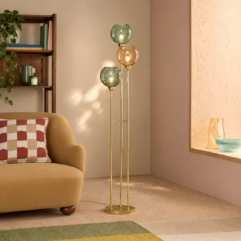 MADE.COM Blue/Pink Ilaria Floor Lamp (e2-51025)
